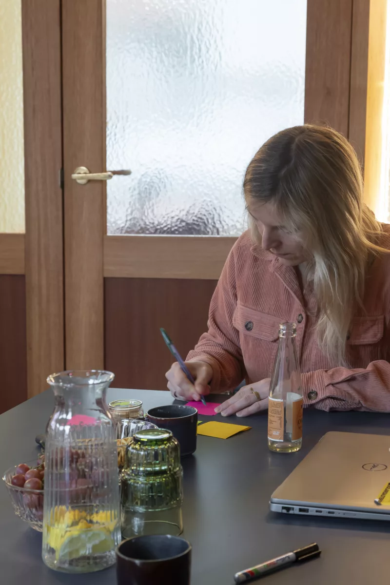 Nadenken in de brainstorm